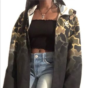 Oversized Camo windbreaker